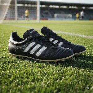 Adidas Copa Mundial Classic Leather Soccer Cleats, Black – Men’s 9.5